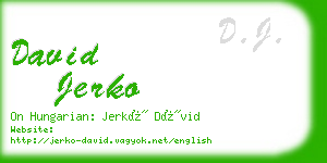 david jerko business card